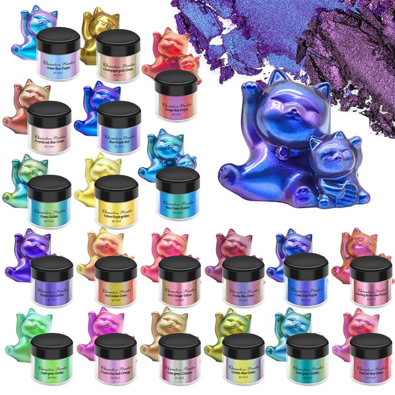 3g Mirror Chameleons Resin Pig - Resin Pigment Set ulasan dan harga