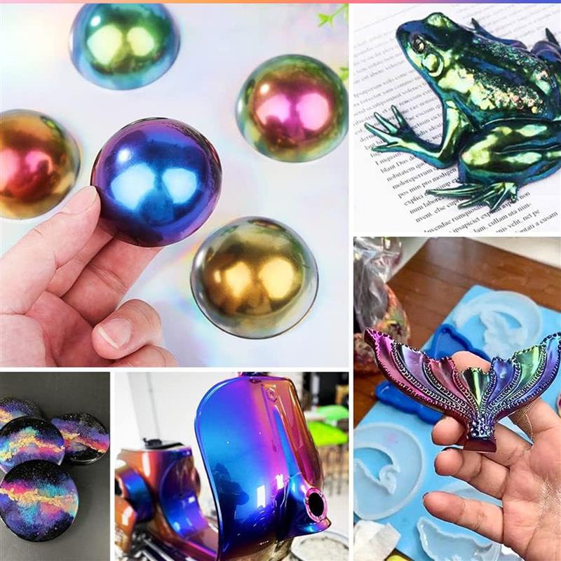 3g Mirror Chameleons Resin Pig - Resin Pigment Set ulasan dan harga