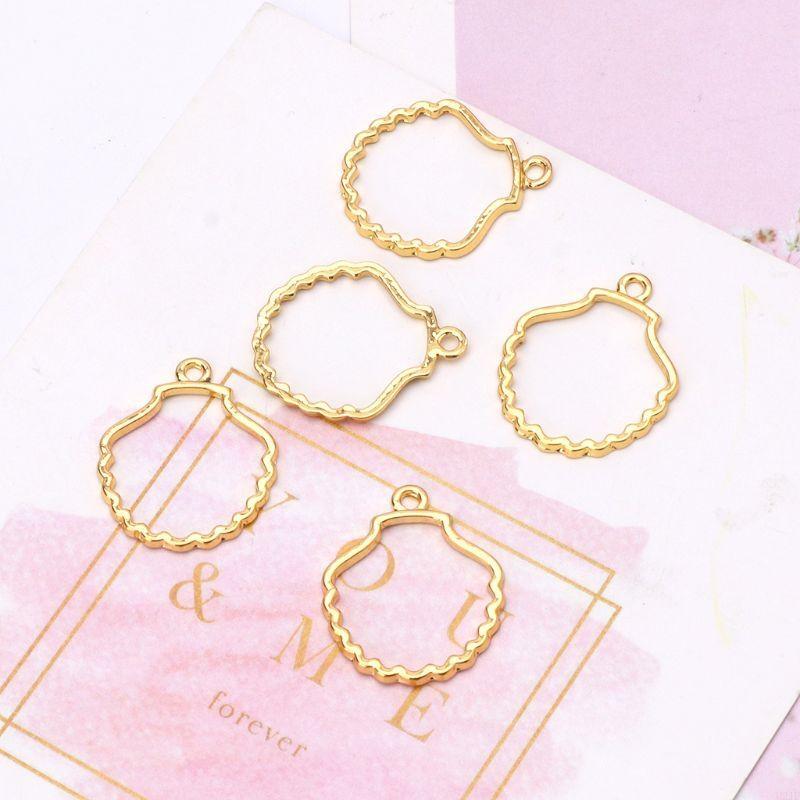   5Pcs Blank Frame Pendant for - Bezels Set Pendant ulasan dan harga