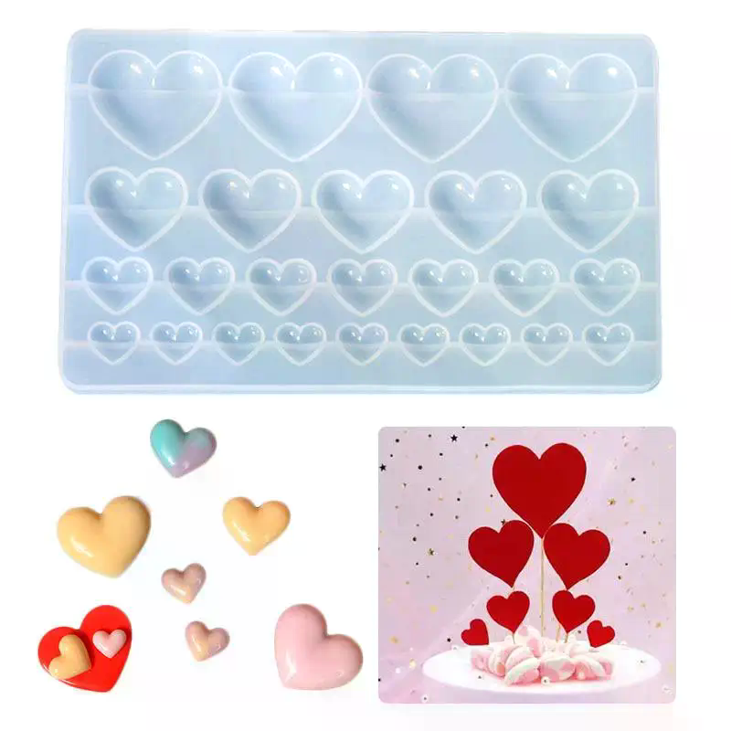Silicone Mold Heart Shape Pend - Resin Craft Workshop ulasan dan harga