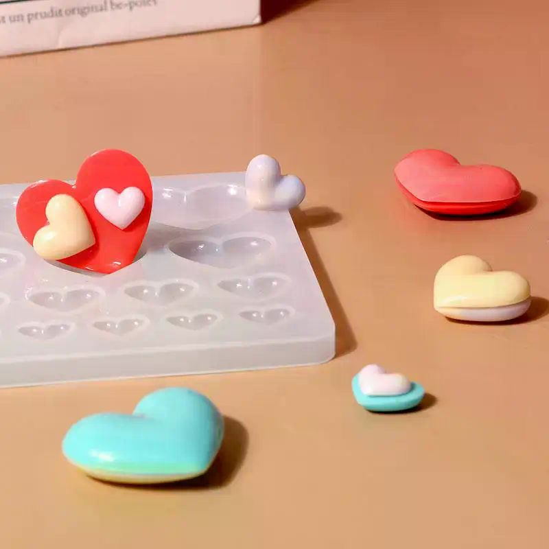 Silicone Mold Heart Shape Pend - Resin Craft Workshop ulasan dan harga