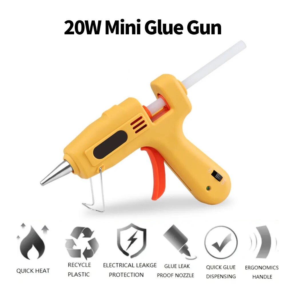 Hot Glue Gun Kit 20W Mini DIY  - Heat Gun Small ulasan dan harga