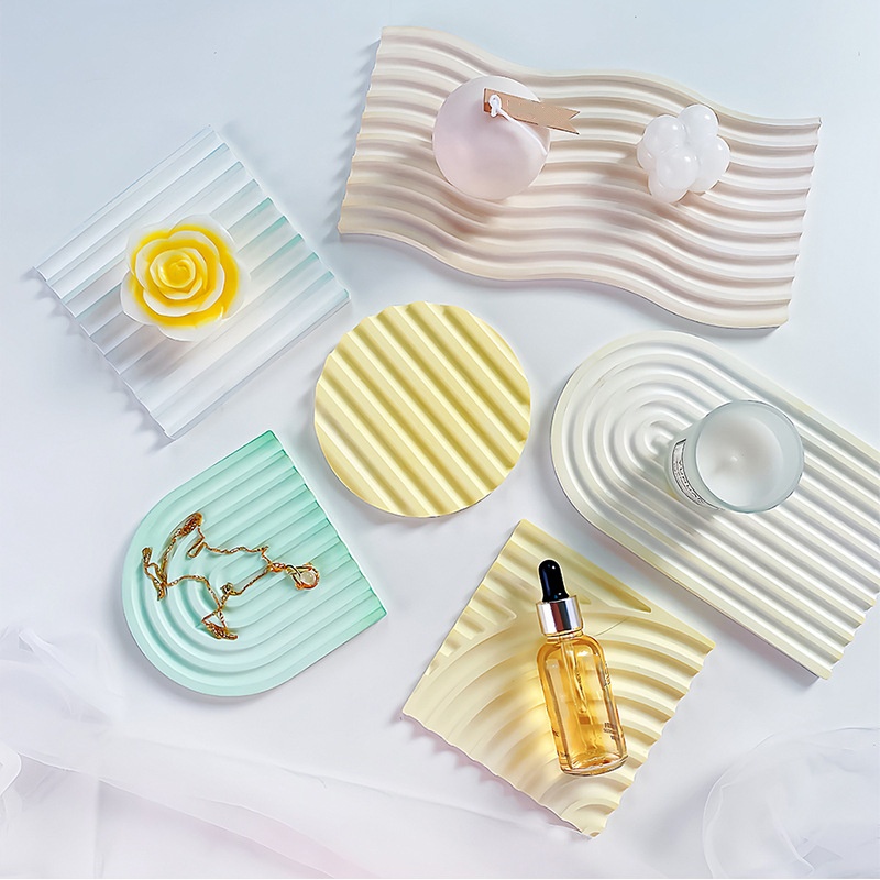 DIY Striped Wave Tray Mold For - Silicone Mold Tray ulasan dan harga