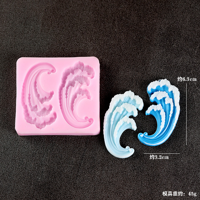 Wave Ocean Silicone Molds Cake - Resin Ocean Wave Mold ulasan dan harga