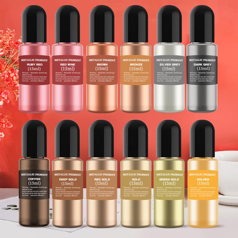 15ml Metal Resin Pigment Alcoh - Resin Dye Alcohol ulasan dan harga
