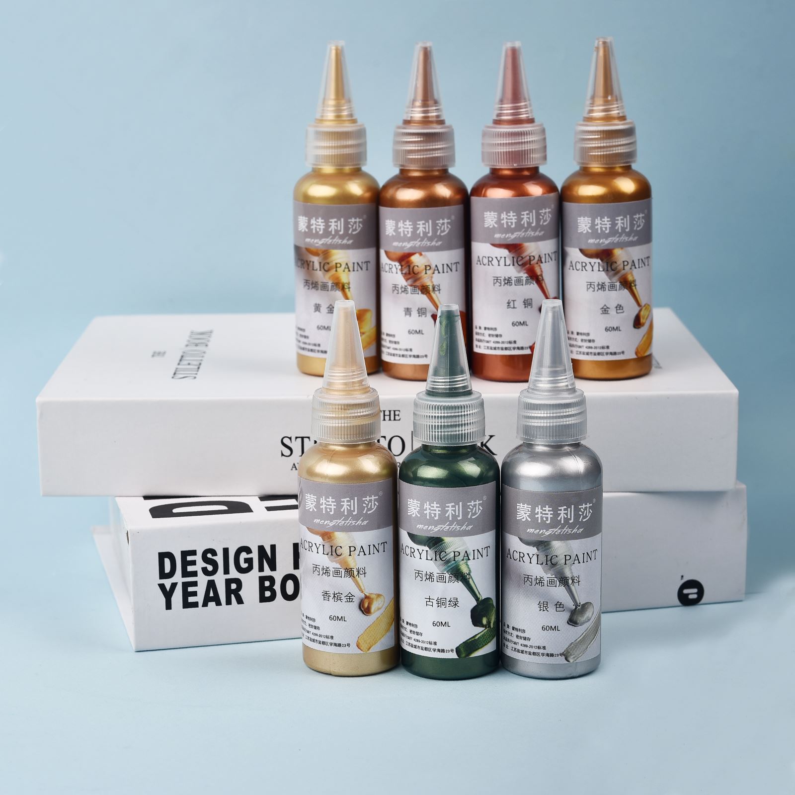 7 Colors 60ml/Bottle Metallic  - Resin Pigment Set ulasan dan harga
