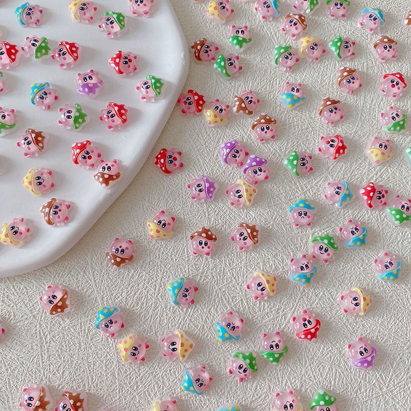 2/10/20pcs Kirby Nail Charms 3 - Crafting Resin ulasan dan harga