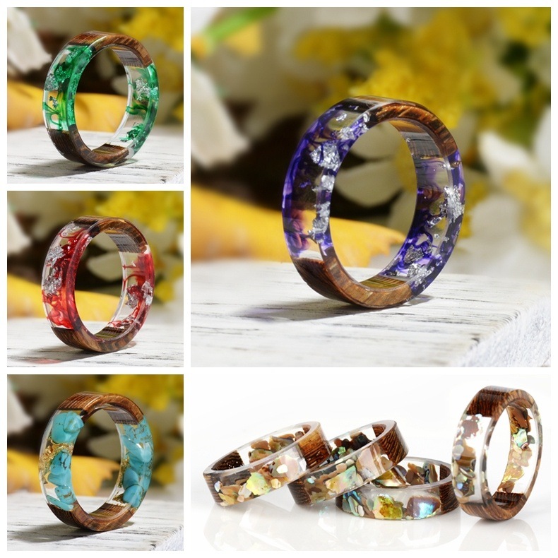 Creative Wooden Resin Ring for - Dried Flower Bulk ulasan dan harga