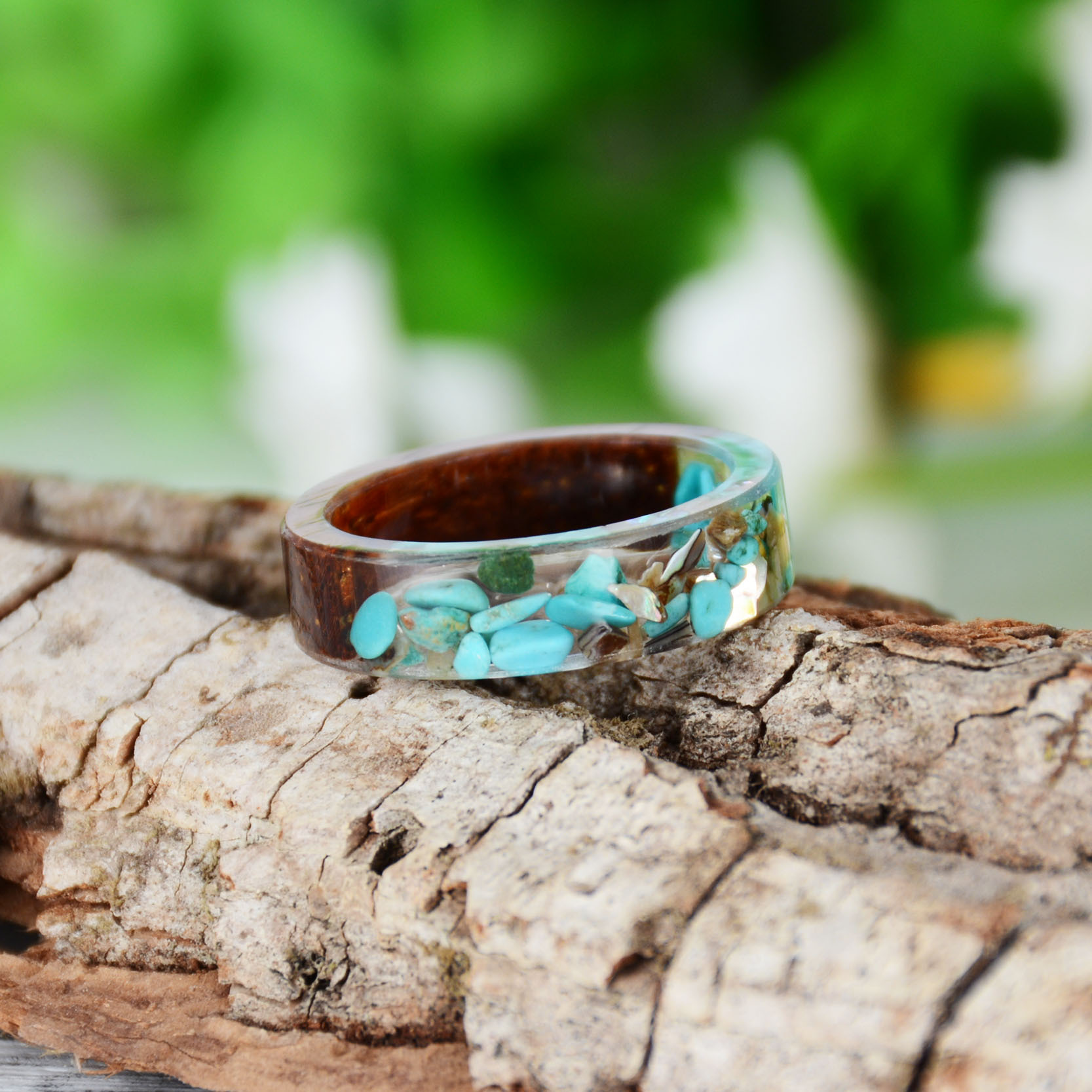 Creative Wooden Resin Ring for - Dried Flower Bulk ulasan dan harga