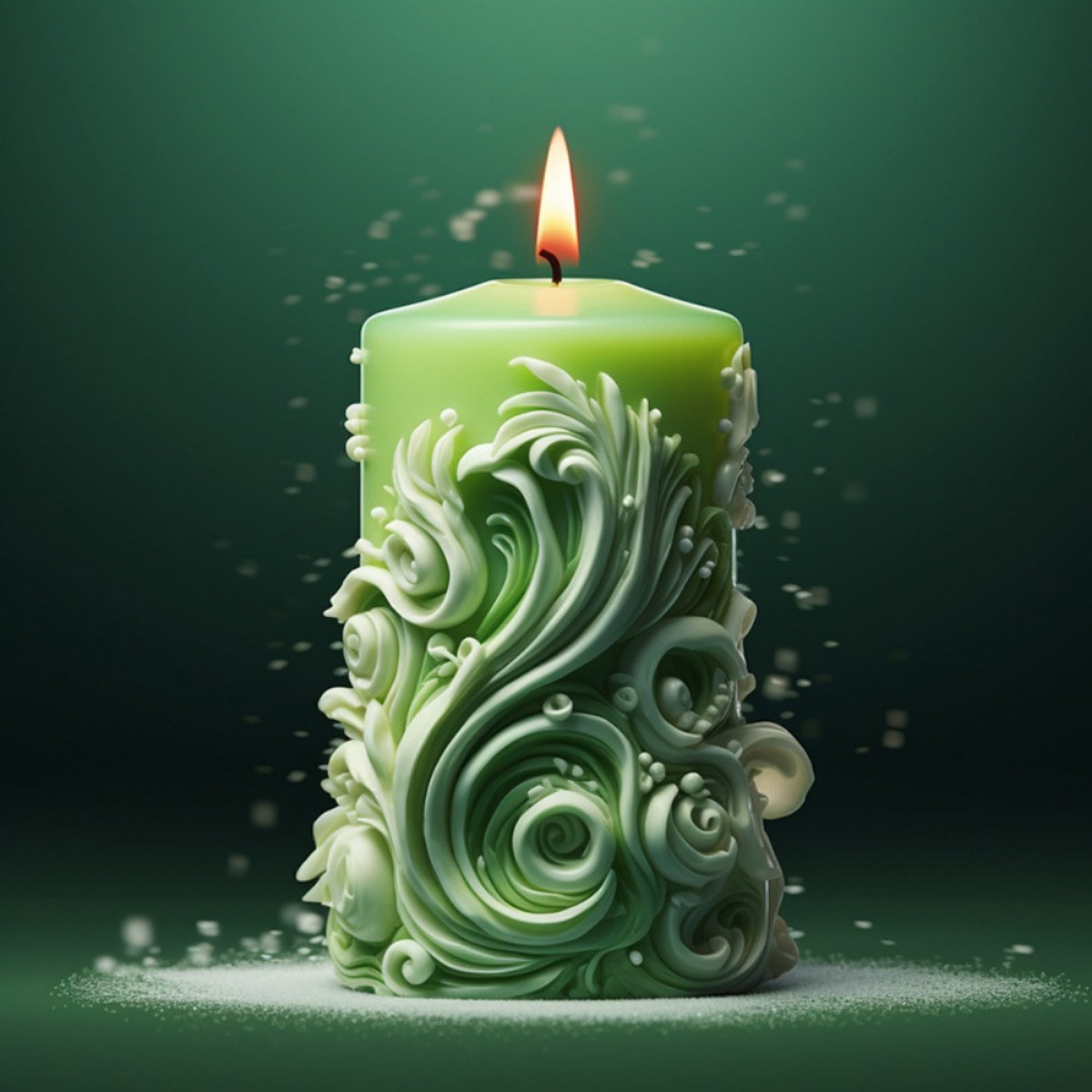 geometry Carved Cylindrical Si - Resin Ocean Wave Mold ulasan dan harga