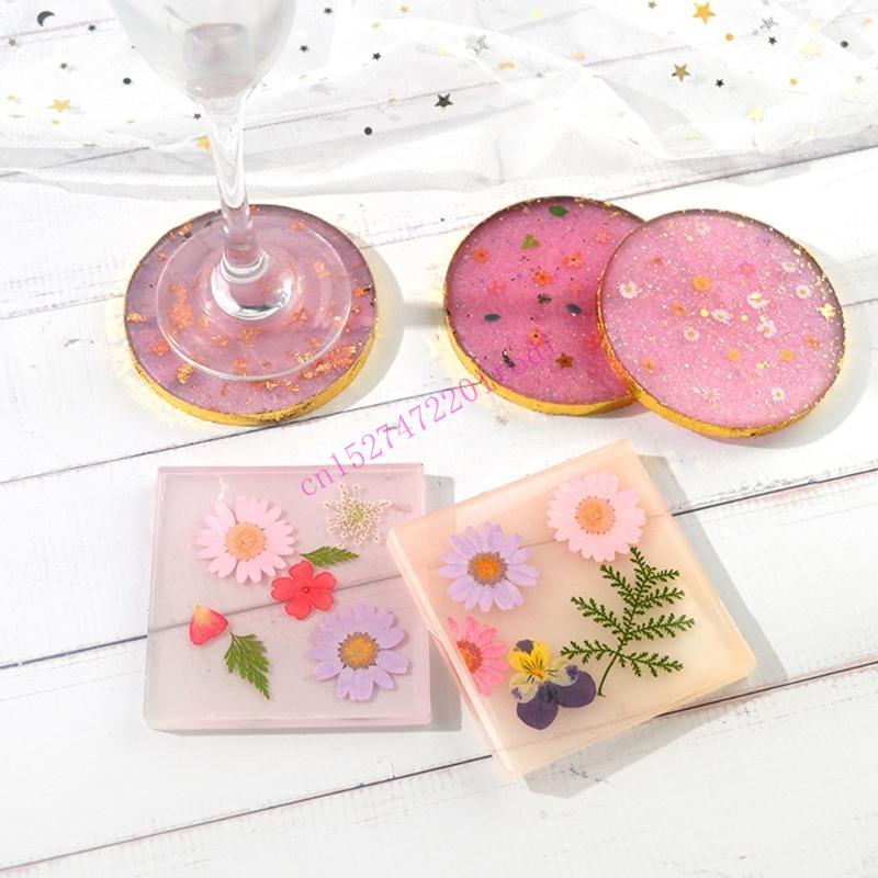 2Pcs Round Square Resin Mold G - Geode Mold Silicone ulasan dan harga