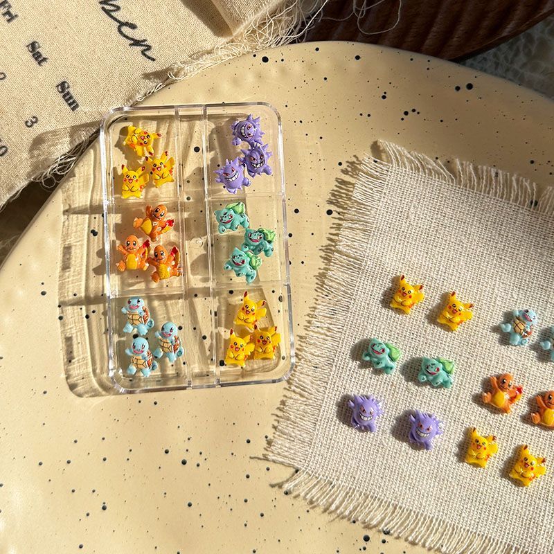 Pokemon nail art accessories,  - Crafting Resin ulasan dan harga