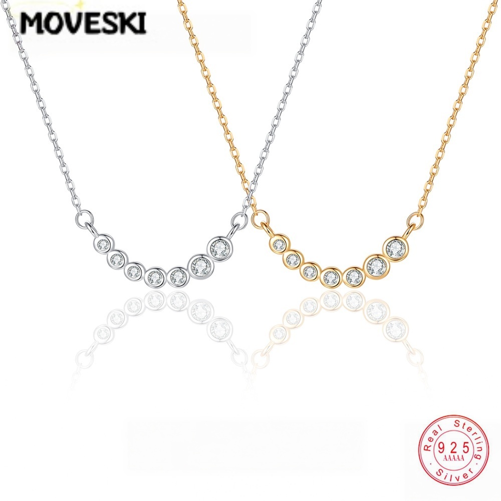 MOVESKI Bezel Set Round Moissa - Bezels Set Pendant ulasan dan harga