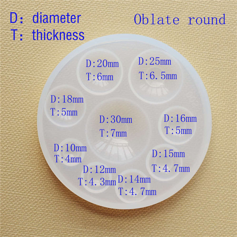 Silicone Mold half ball Oblate - Resin Ocean Wave Mold ulasan dan harga
