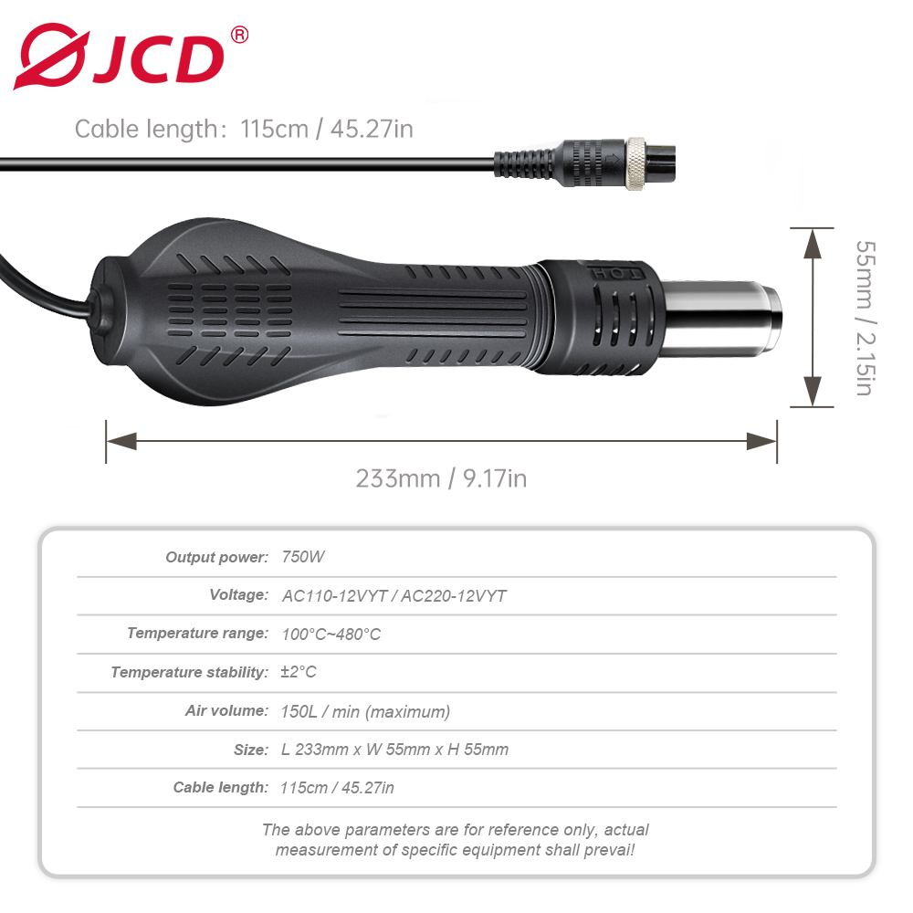 JCD HOT AIR GUN Soldering stat - Heat Gun Small ulasan dan harga