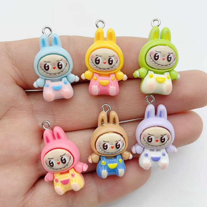 10Pcs Kawaii Rabbit Strawberry - Resin Craft Projects ulasan dan harga
