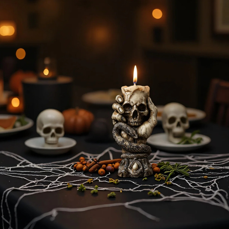 Halloween Skull Aroma Candle S - Resin Craft Workshop ulasan dan harga
