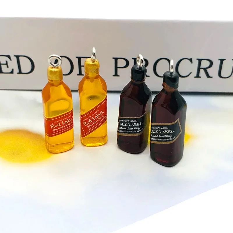 10Pcs Tiny Wine Bar Bottle Res - Resin Crafts Diy ulasan dan harga