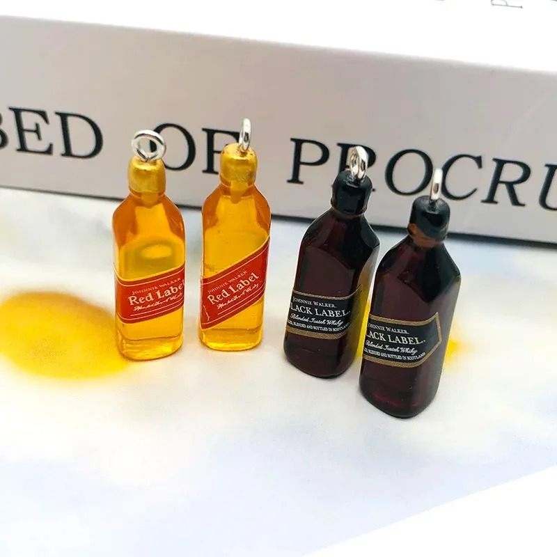10Pcs Tiny Wine Bar Bottle Res - Resin Crafts Diy ulasan dan harga