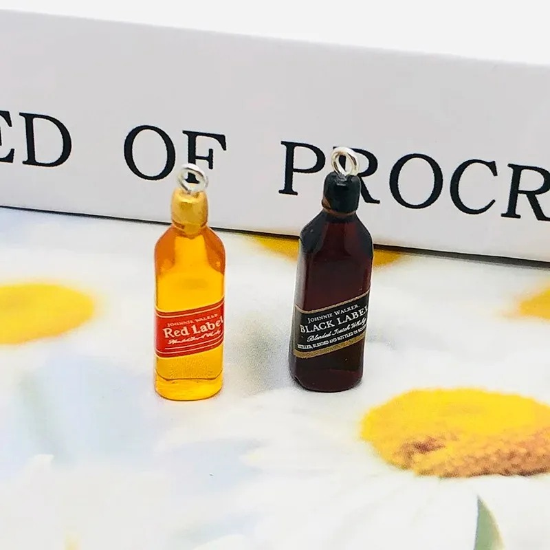 10Pcs Tiny Wine Bar Bottle Res - Resin Crafts Diy ulasan dan harga