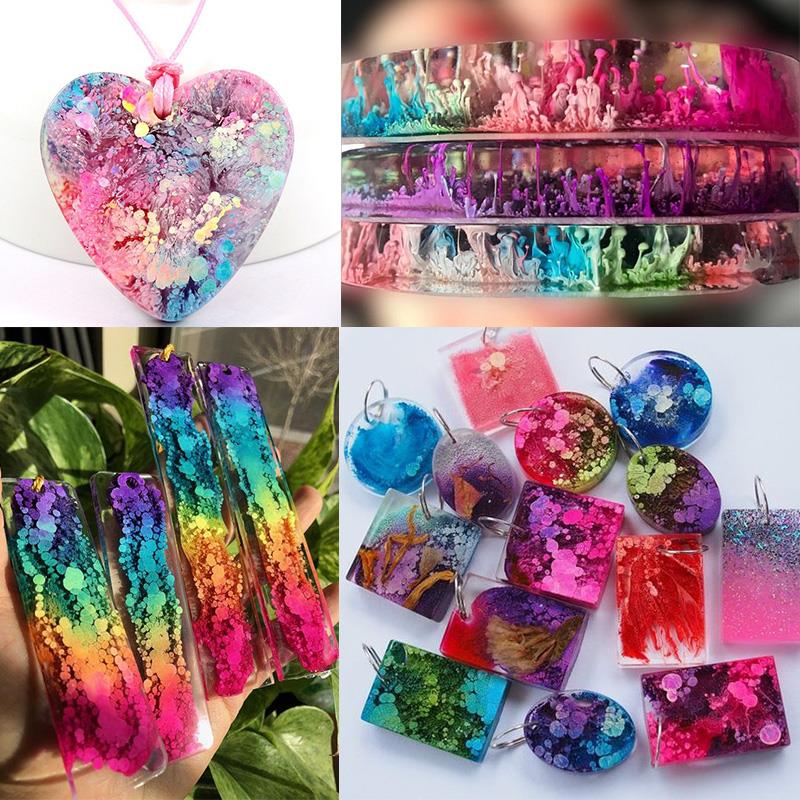 24 Color 10ml Art Ink Alcohol  - Resin Dye Alcohol ulasan dan harga
