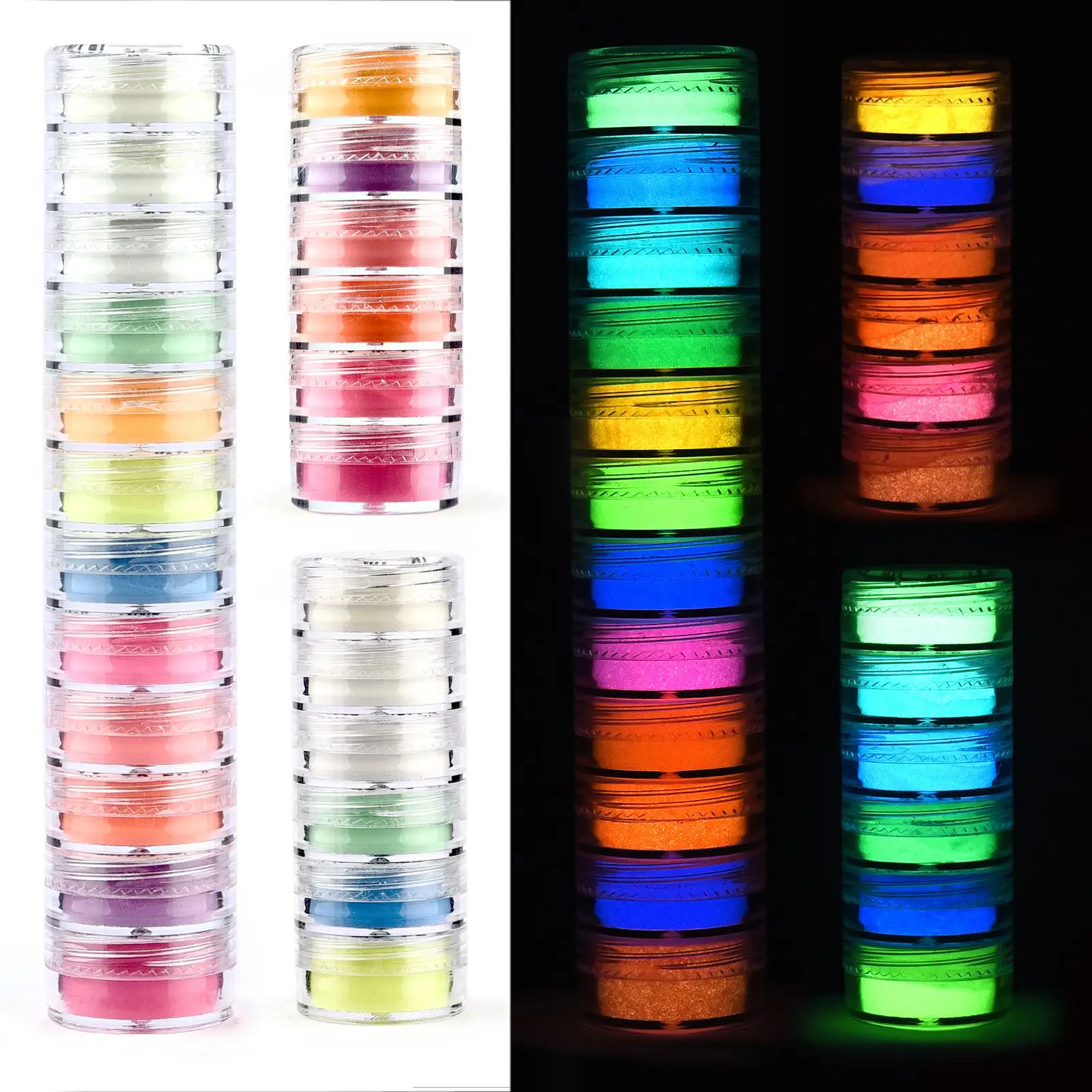 6 Colors/Set Luminous Powder R - Resin Pigment Set ulasan dan harga