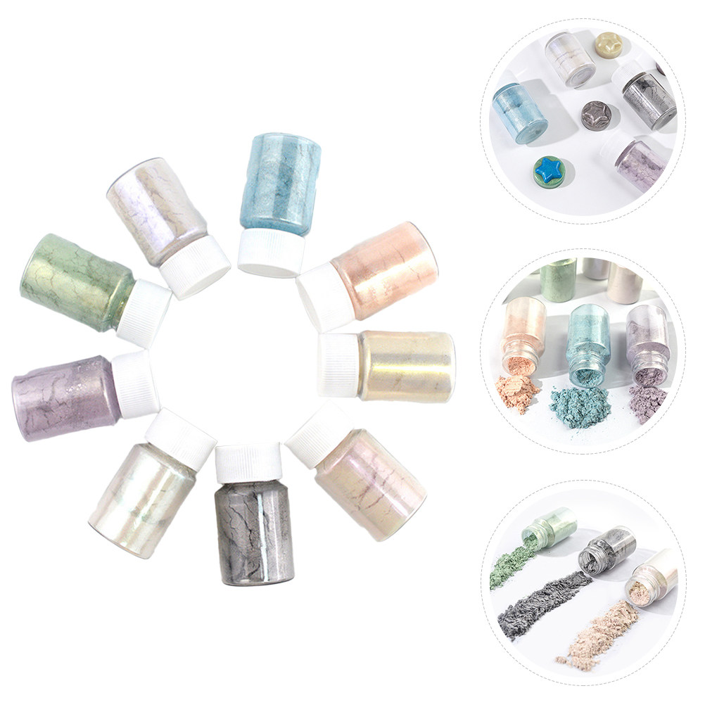 9Pcs Exquisite Mica Pigment Po - Resin Pigment Set ulasan dan harga