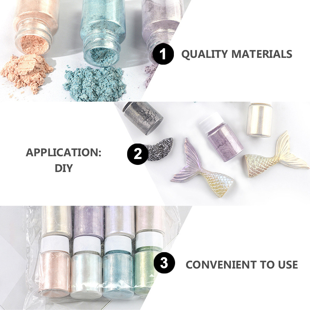 9Pcs Exquisite Mica Pigment Po - Resin Pigment Set ulasan dan harga