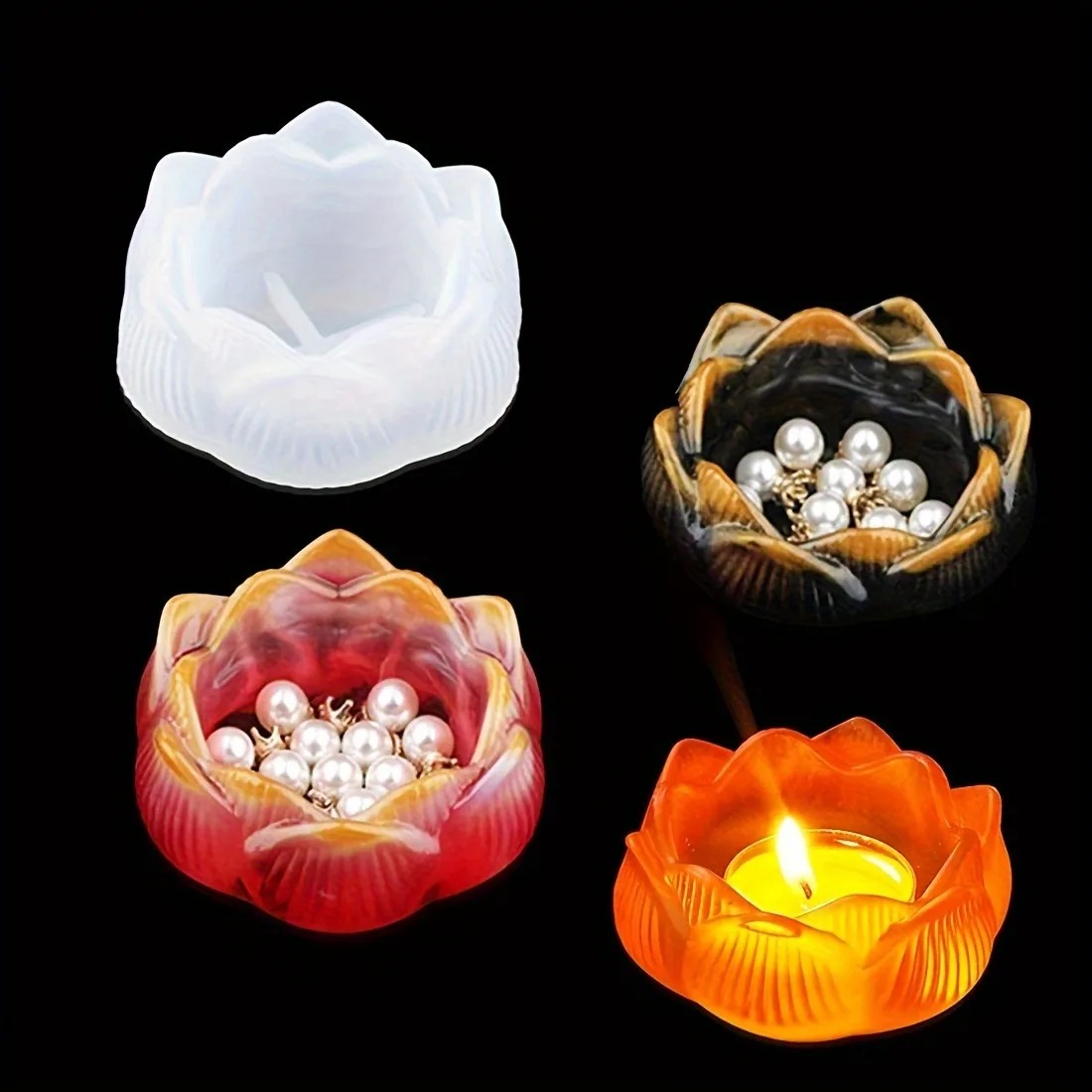 1pc DIY Lotus Flower Silicone  - Flower Preservation Resin ulasan dan harga