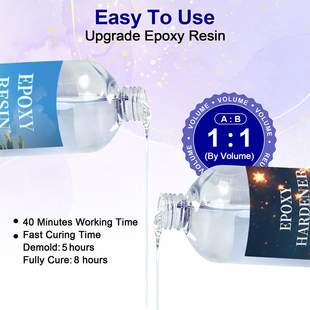 1:1 Ratio High Transparency Ep - Epoxy Uv Resin Kit ulasan dan harga
