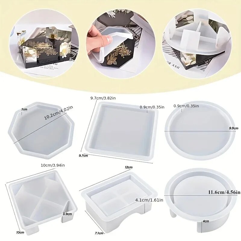 Coaster Resin Molds Set Includ - Serving Tray Mold ulasan dan harga