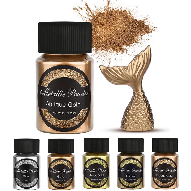 20 Ml Shimmer Metallic Gold Si - Resin Pigment Set ulasan dan harga