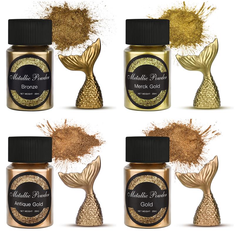 20 Ml Shimmer Metallic Gold Si - Resin Pigment Set ulasan dan harga