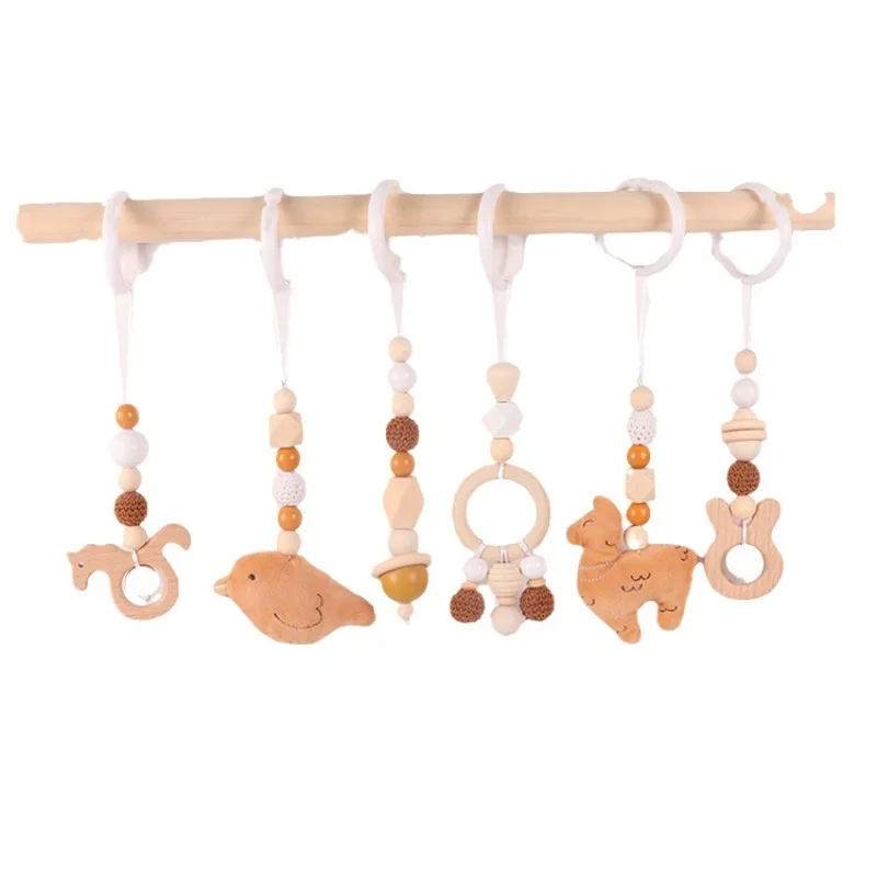6Pcs Wooden Baby Toys Wooden B - Wood Ring Blank ulasan dan harga