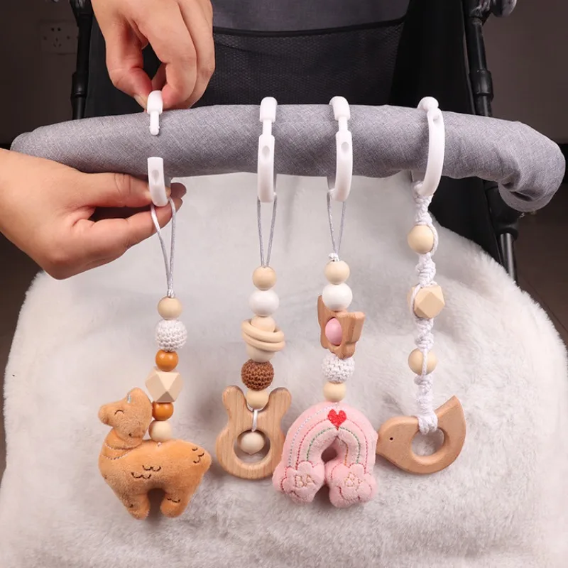 6Pcs Wooden Baby Toys Wooden B - Wood Ring Blank ulasan dan harga