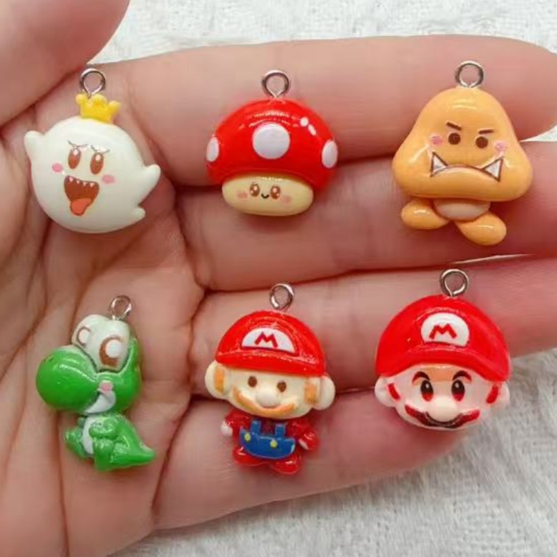 10pcs resin cartoon pendant, D - Resin Craft Projects ulasan dan harga