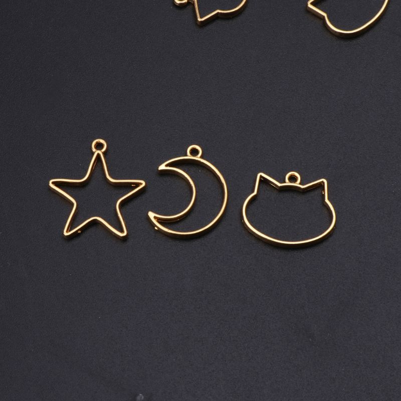 90 Pieces Mini Geometric Frame - Bezels Set Pendant ulasan dan harga
