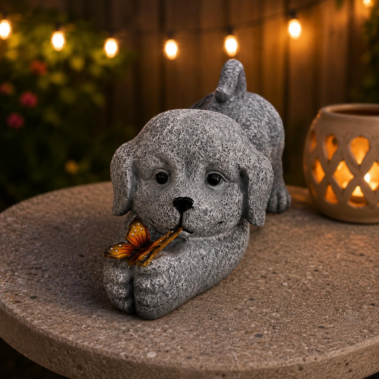 Solar Dog Statue Resin Craft S - Crafting Resin ulasan dan harga