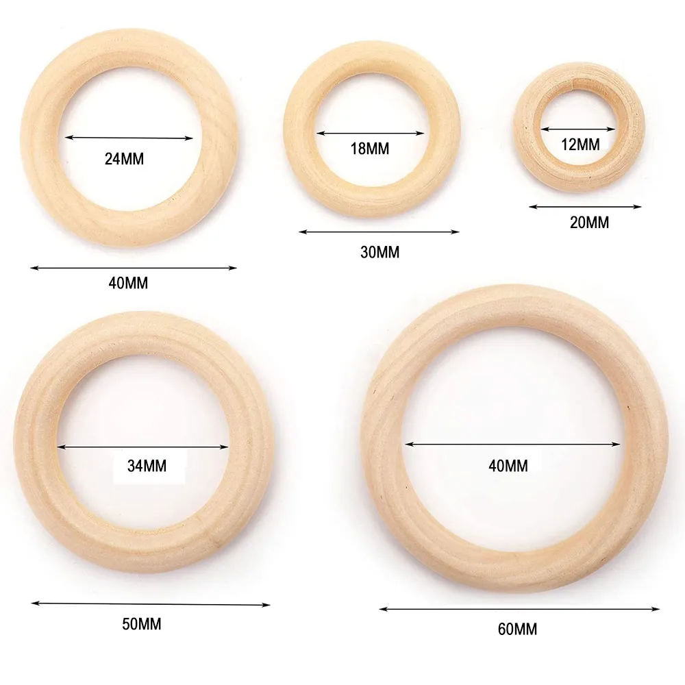 Wooden Rings Wooden Hoops for  - Wood Ring Blank ulasan dan harga