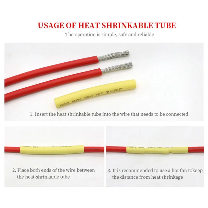 102-750pcs 2:1 Thermoresistant - Heat Gun Small ulasan dan harga
