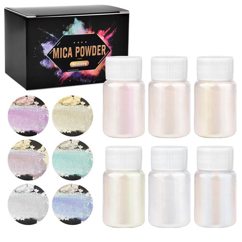 6 Pcs-Set Epoxy Resin Dye Mica - Resin Pigment Set ulasan dan harga