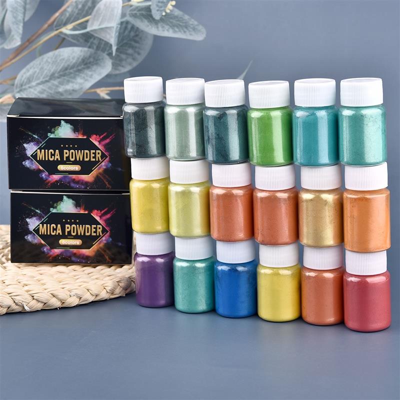 6 Pcs-Set Epoxy Resin Dye Mica - Resin Pigment Set ulasan dan harga