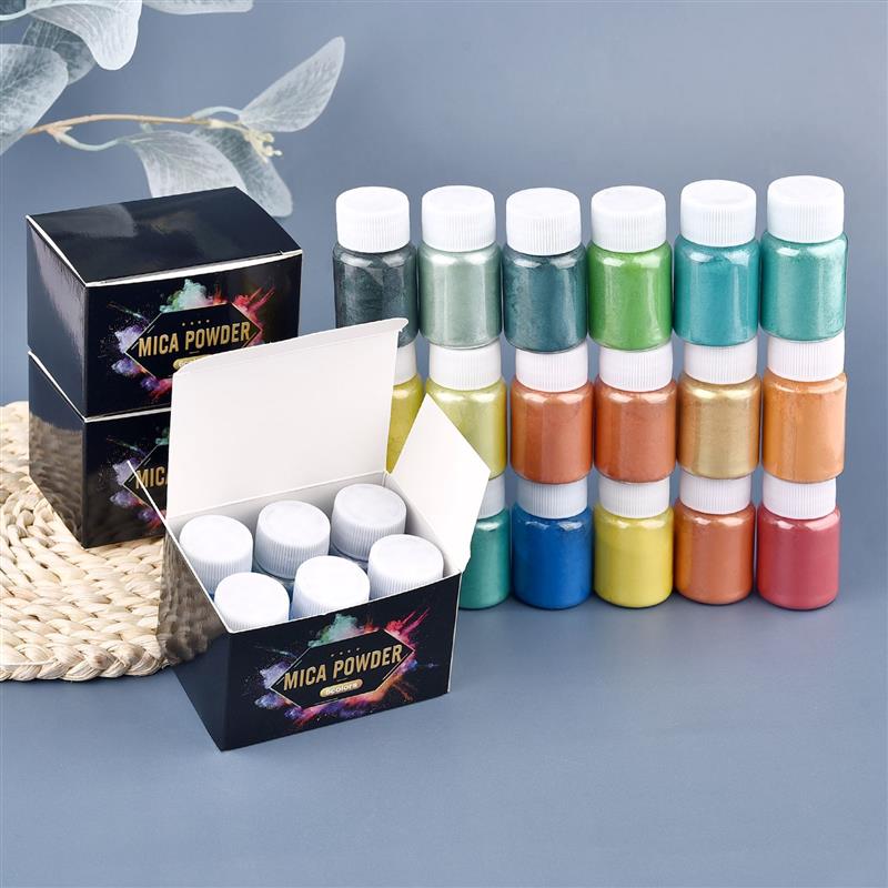 6 Pcs-Set Epoxy Resin Dye Mica - Resin Pigment Set ulasan dan harga