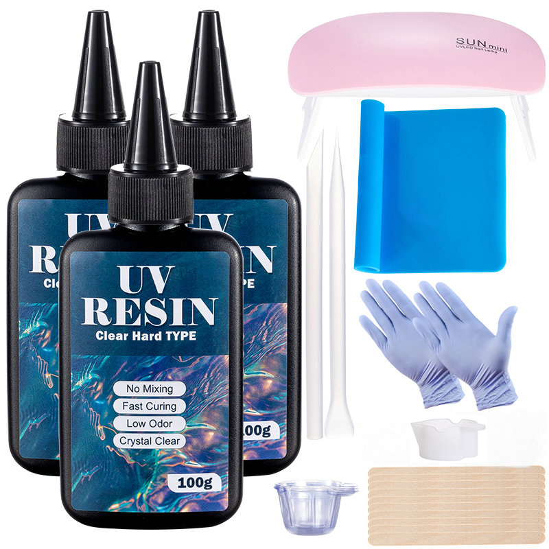 100g/250g Clear UV Resin Hard  - Epoxy Uv Resin Kit ulasan dan harga