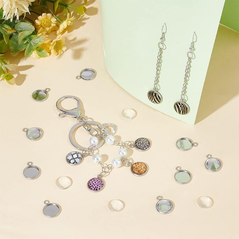 50 sets Pendant Cabochon Jewel - Bezels Set Pendant ulasan dan harga