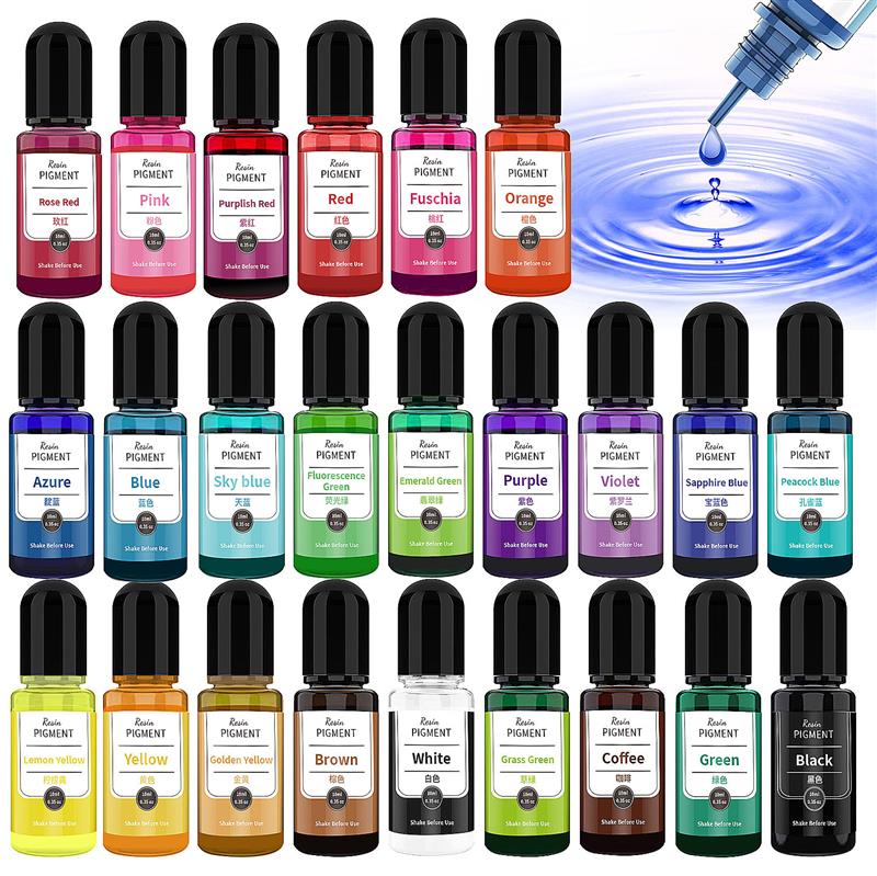 24 Color Art Ink Alcohol Resin - Resin Dye Alcohol ulasan dan harga