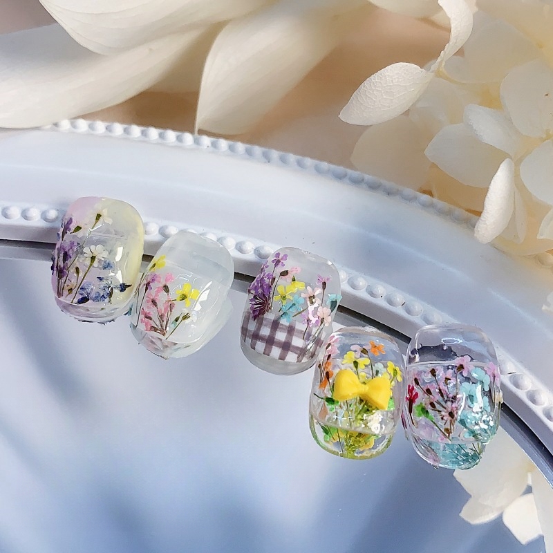 Mixed Small Dried Flowers Nail - Dried Flower Bulk ulasan dan harga