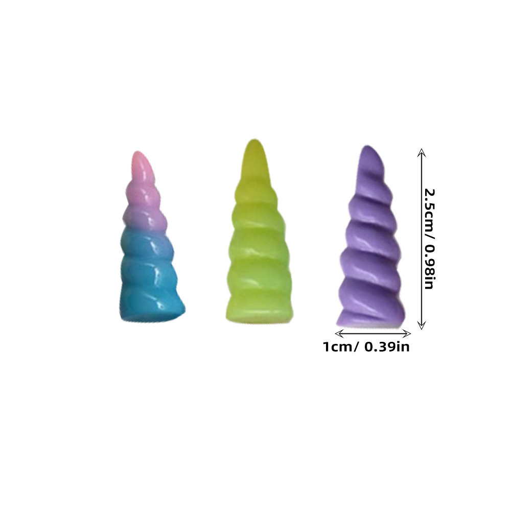 10Pcs Unicorn Horn Resin Spira - Crafting Resin ulasan dan harga