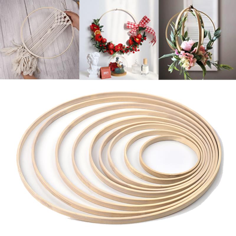 1/5Pcs 8-33cm Wooden DIY Handm - Wood Ring Blank ulasan dan harga